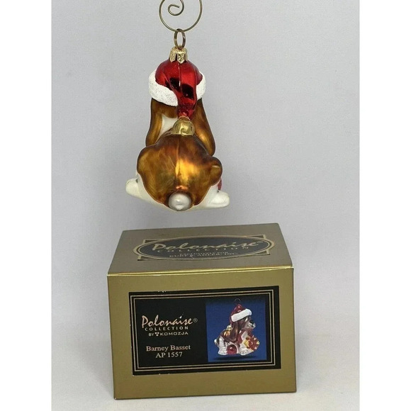 RARE Kurt Adler POLONAISE KOMOZJA BARNEY BASSET AP1557 Ornament NEW WITH BOX - Picture 11 of 16
